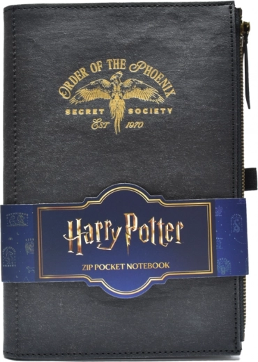 Harry Potter pocket notebook with pocket and zipper Order of the Phoenix A5