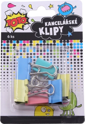 Офис кламери 25 мм, 6 бр.