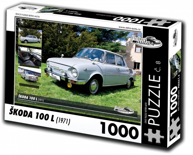 Retro Cars Puzzle Škoda 100 L 1000 pieces