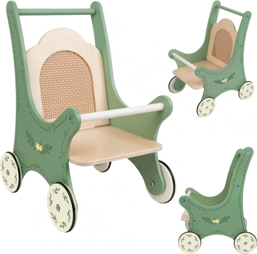 Wooden Vintage Doll Stroller