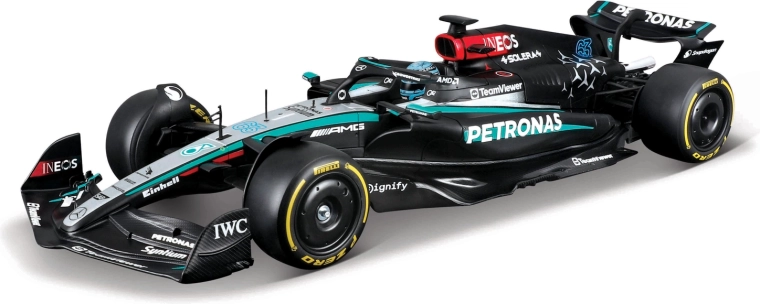 Bburago F1 racing model kit Mercedes‑AMG Petronas W15 2024 George Russell 1:24