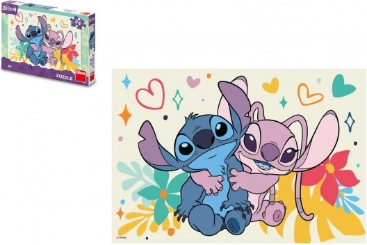 Дино пъзел Stitch и Angel 24 части