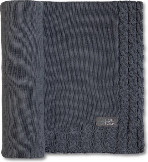 Vinter & Bloom одеяло Joy organic steel grey
