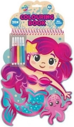 Mermaid Coloring Book with Markers (20 sheets)