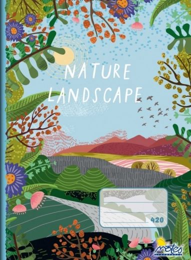 A4 School Notebook Plain 20 Sheets Nature