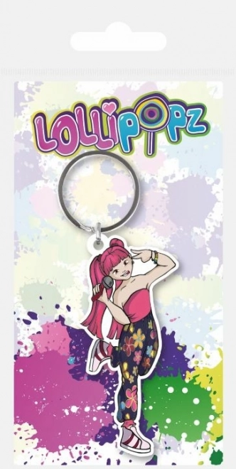 Гумено ключодържател LOLLIPOPZ – розов