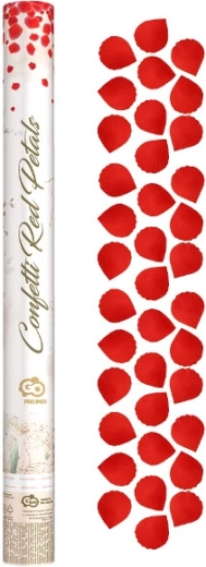 Pneumatic confetti red rose petals (fabric)