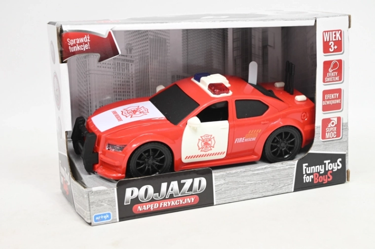 Firefighter sports car with light and sound