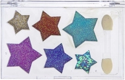 Glittery star-shaped eyeshadows