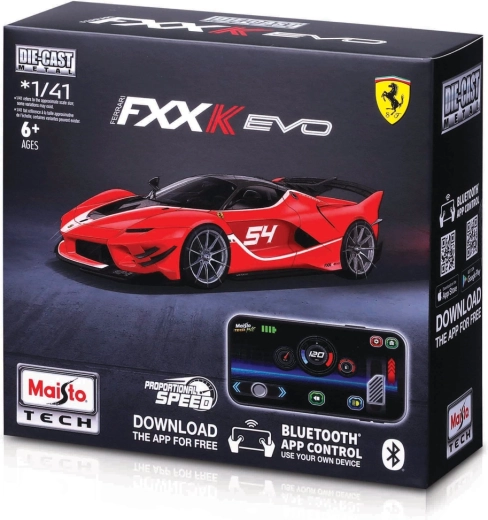 Maisto RC Ferrari FXX-K EVO червен 1:41 със светлини