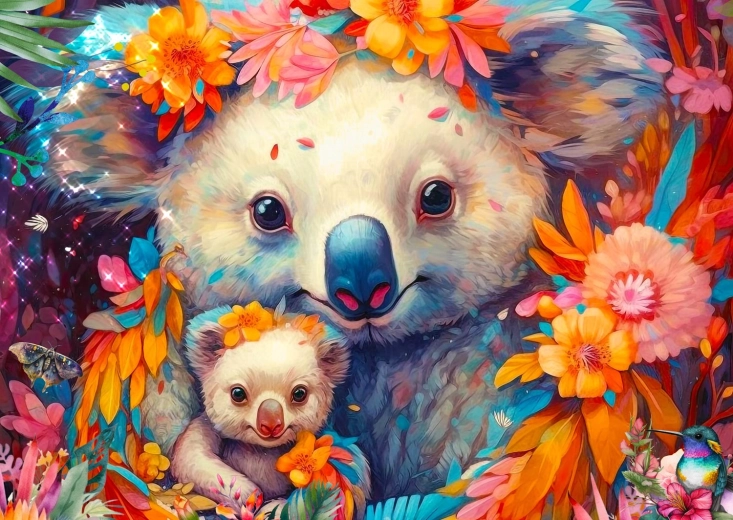 Cuddling with a Koala Puzzle 1000 Pieces
