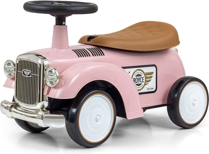 Балансиращо колело ROYCE Retro розово с отделение за съхранение и EVA колела