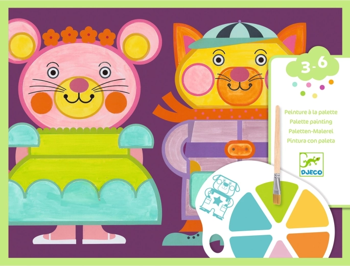 Painting with a Palette – Cute Animals DJECO