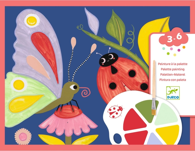 Djeco painting with palette – In the Meadow