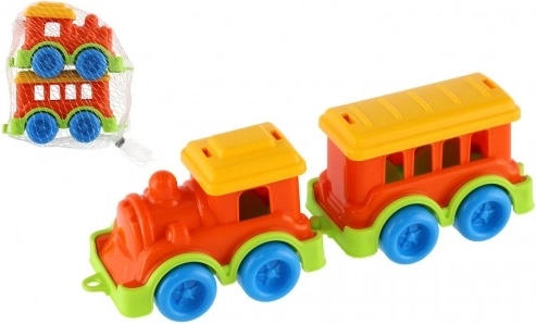 Colorful Plastic Train with Wagon for Children