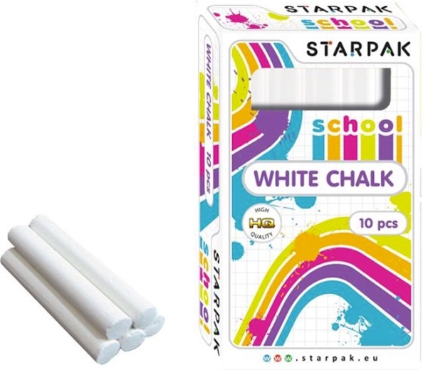 Бял училищен тебешир Starpak