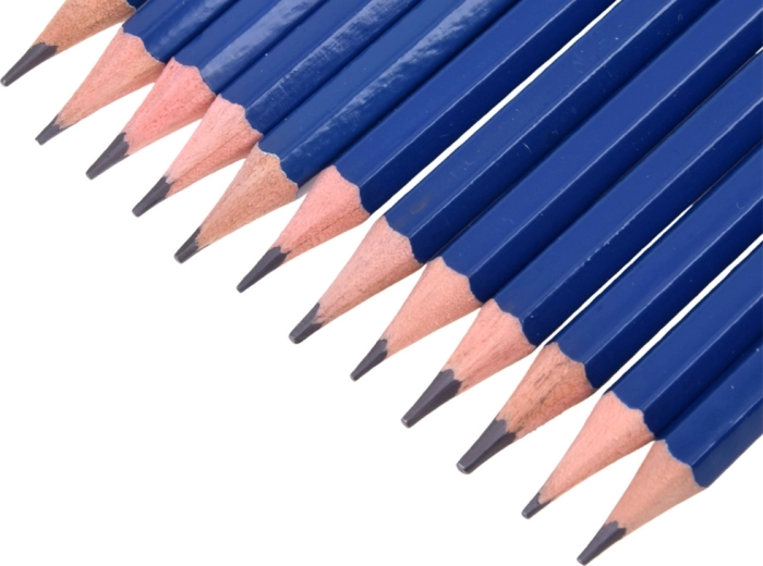 Wide range of hardness grades for precise drawing and bold shadows
