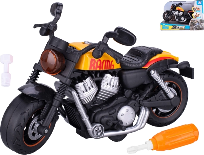Racing screw-together motorcycle with flywheel 22 cm