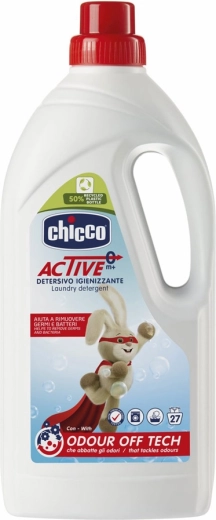 Chicco гел за пране Active 1,5 л за бебета (27 пранета)