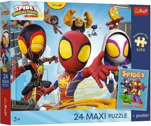Пъзел макси 24 части Premium Plus Kids Spidey и неговите невероятни приятели