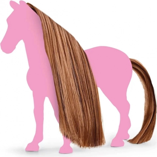 Schleich Horse Club accessories for horses – brown mane and tail