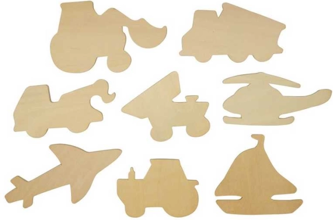 Шаблони за обрисуване на превозни средства Bigjigs Toys