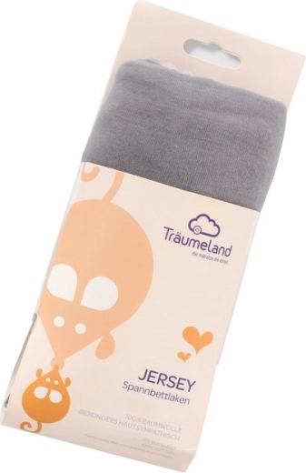 Träumeland UNI jersey fitted sheet dark grey
