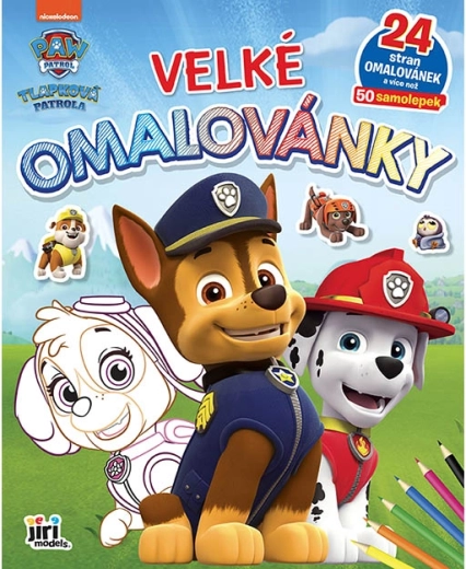 Large Paw Patrol Coloring Book with Stickers