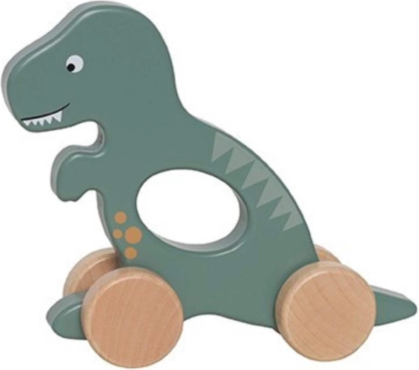 Jabadabado dinosaur on wheels green