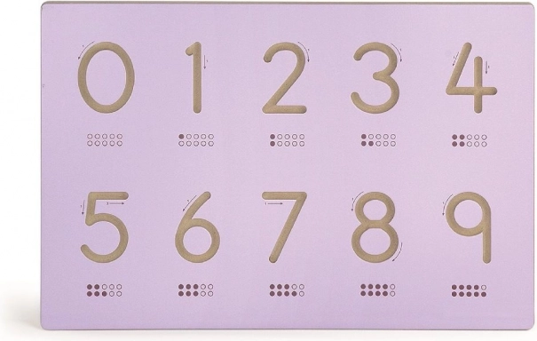 Interchangeable panel with numbers 60 × 40 cm