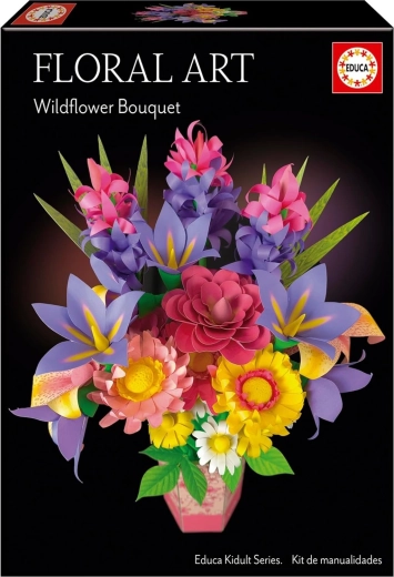 Educa 3D Puzzle Floral Art – Wildflower Bouquet