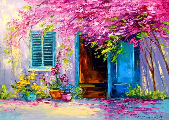 Blooming Courtyard Puzzle 1000 Pieces