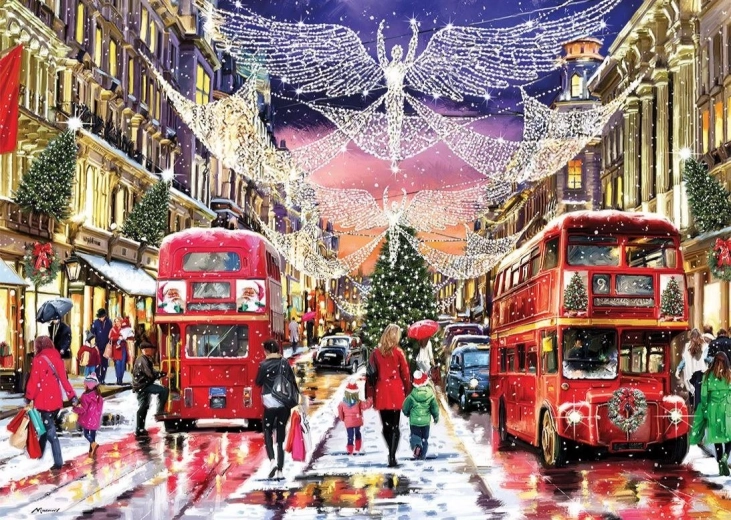 Пъзел Коледна Regent Street 1000 части GIBSONS