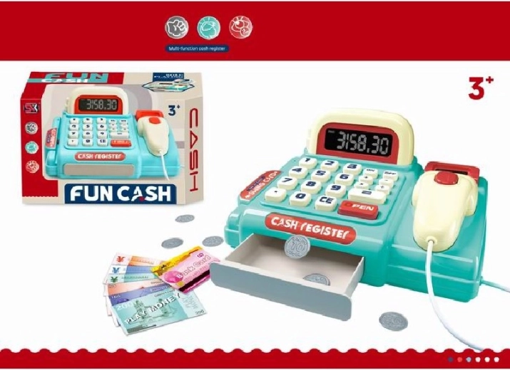 Детска каса Fun Cash Blue