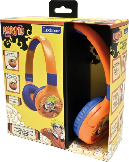 Kids Wireless 2-in-1 Headphones with Volume Limiter NARUTO by Lexibook