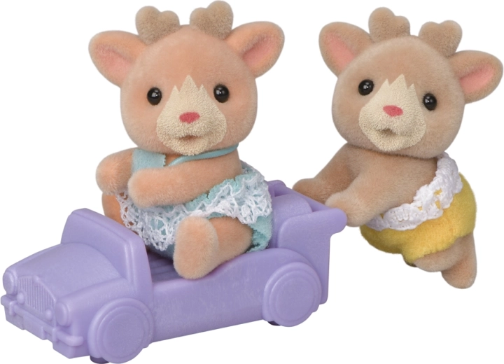 Sylvanian Families еленови близнаци с количка