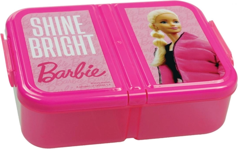 Multi-compartment Barbie lunch box