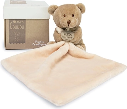 Подаръчен комплект Doudou – мече с гушкалка 10 см