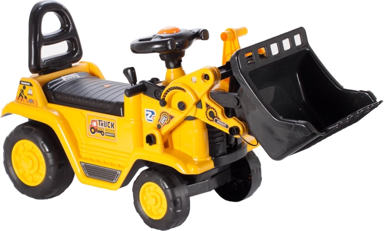 Bulldozer ride-on with potty