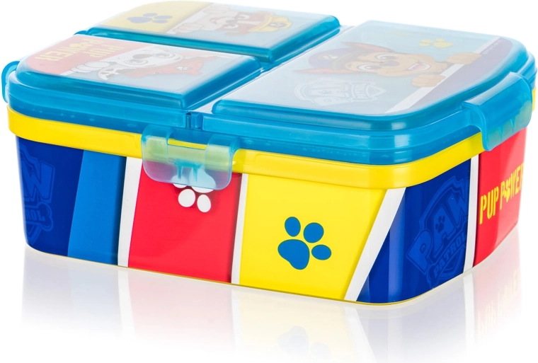 Детска кутия за закуска PAW PATROL, с разделения, 17,5 × 13 см, със щипки