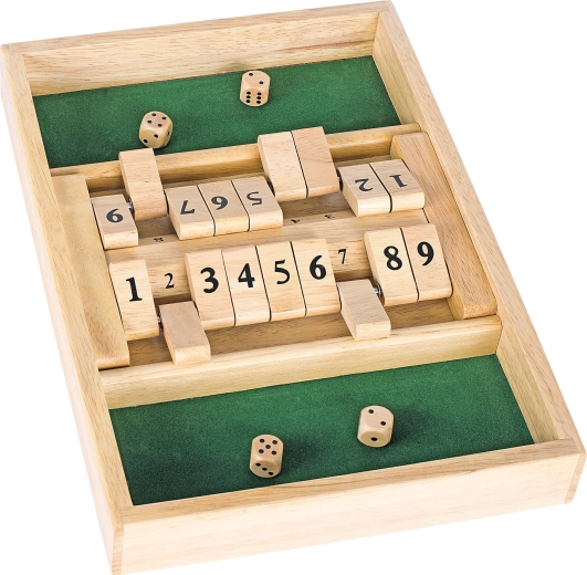 Double shut the box – дървена игра със зарове