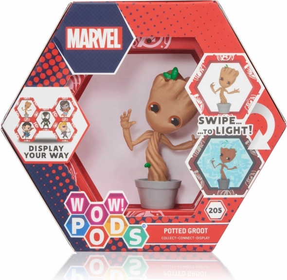 Wow Pod Marvel Groot саксия със светлинен сензор