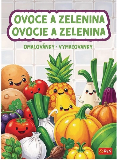 Fruit and Vegetable Coloring Book 20 × 27.5 cm