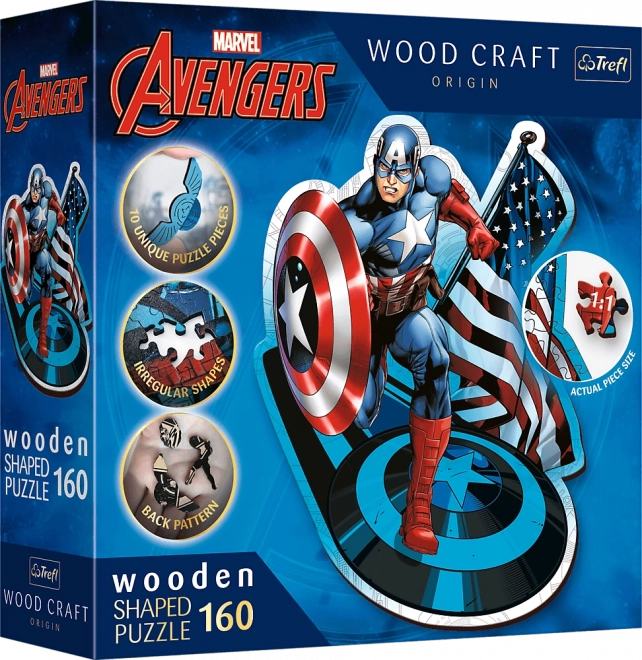 Дървен пъзел MARVEL Heroes 160 части