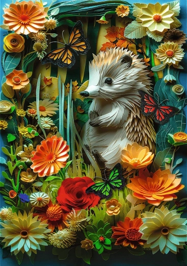 Trefl Puzzle Paper Art hedgehog 1000 pieces