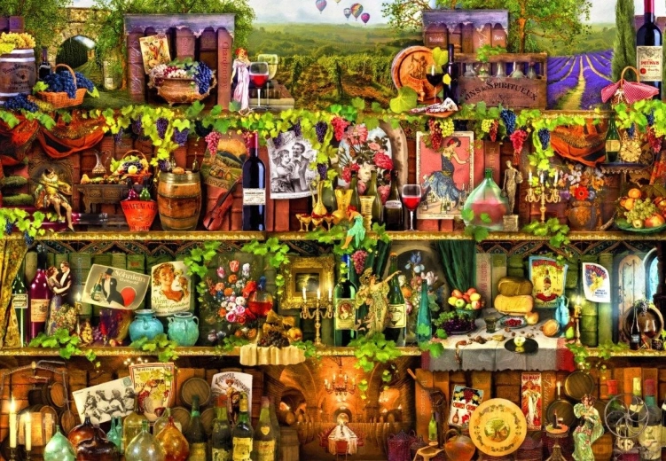 Wine Shelf Puzzle 1000 Pieces BLUEBIRD