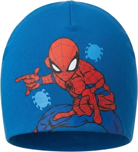 Памучна преходна шапка Marvel Spider-Man, петролено синя