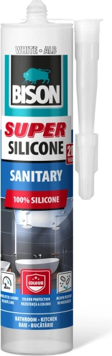Bison Super sanitary silicone white 280 ml