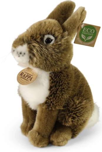 Rappa плюшен заек кафяв 20 см eco friendly