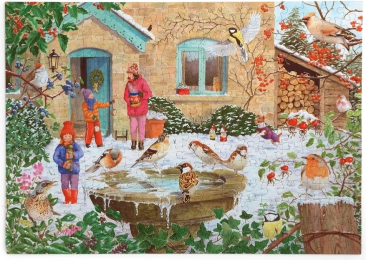 HOP Puzzle When the Birds' Water Freezes, 250 Extra-Large Pieces